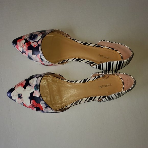 Express Floral Flats Size 7.5 - Picture 5 of 5